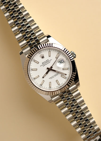 d.i.a. ホワイトベルト ROLEX DATEJUST 36mm 126234 STEEL WHITE MOTHER OF PEARL