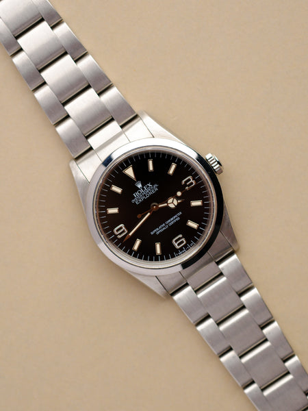 Rolex Explorer i 14270 Crazed Cream Tritium Patina Dial - 1997
