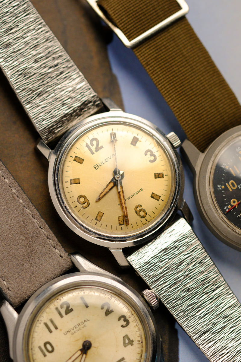 Vintage Bulova Jet Clipper Watch 'Explorer Dial' 1965