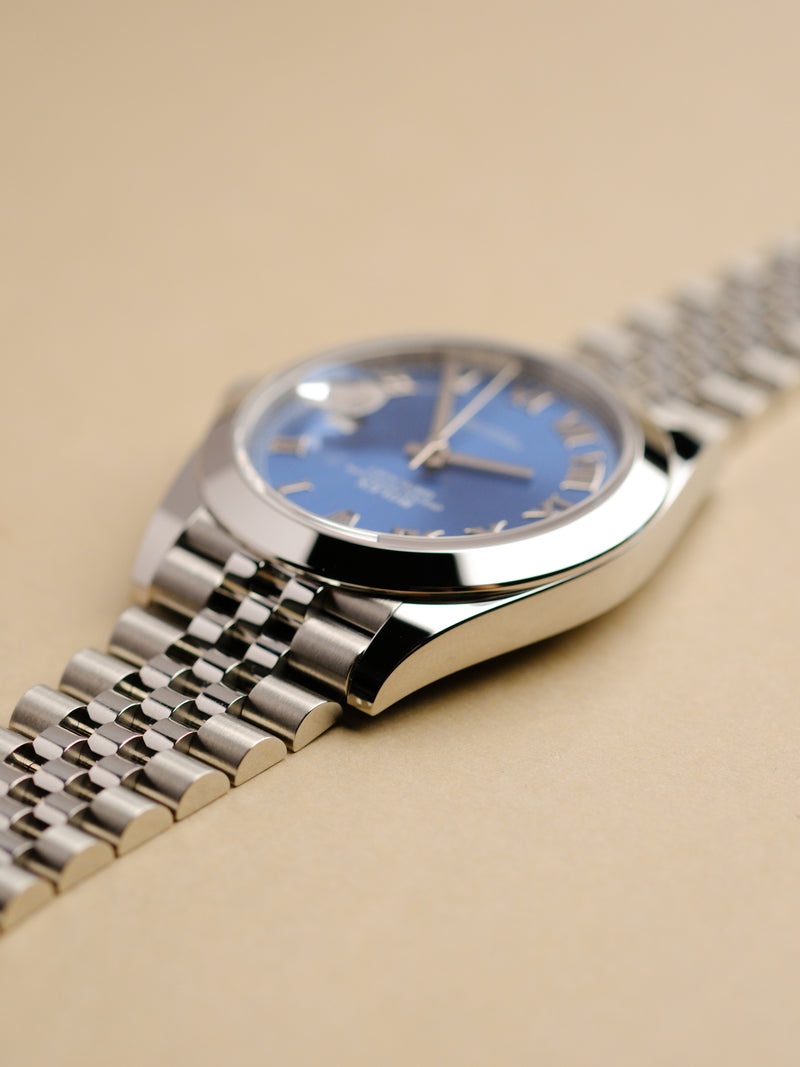 Rolex Datejust 126300 Blue Roman Dial w/Card - 2024