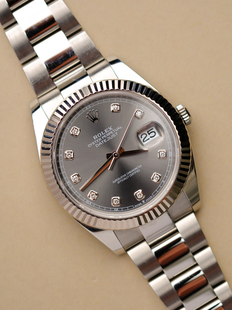 Rolex Datejust 126334 Rhodium Diamond Dial w/Box &amp; Card - 2023