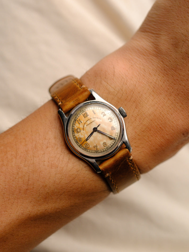 Abercrombie &amp; Fitch Co Shipmate Tropical Military Watch - 1940's