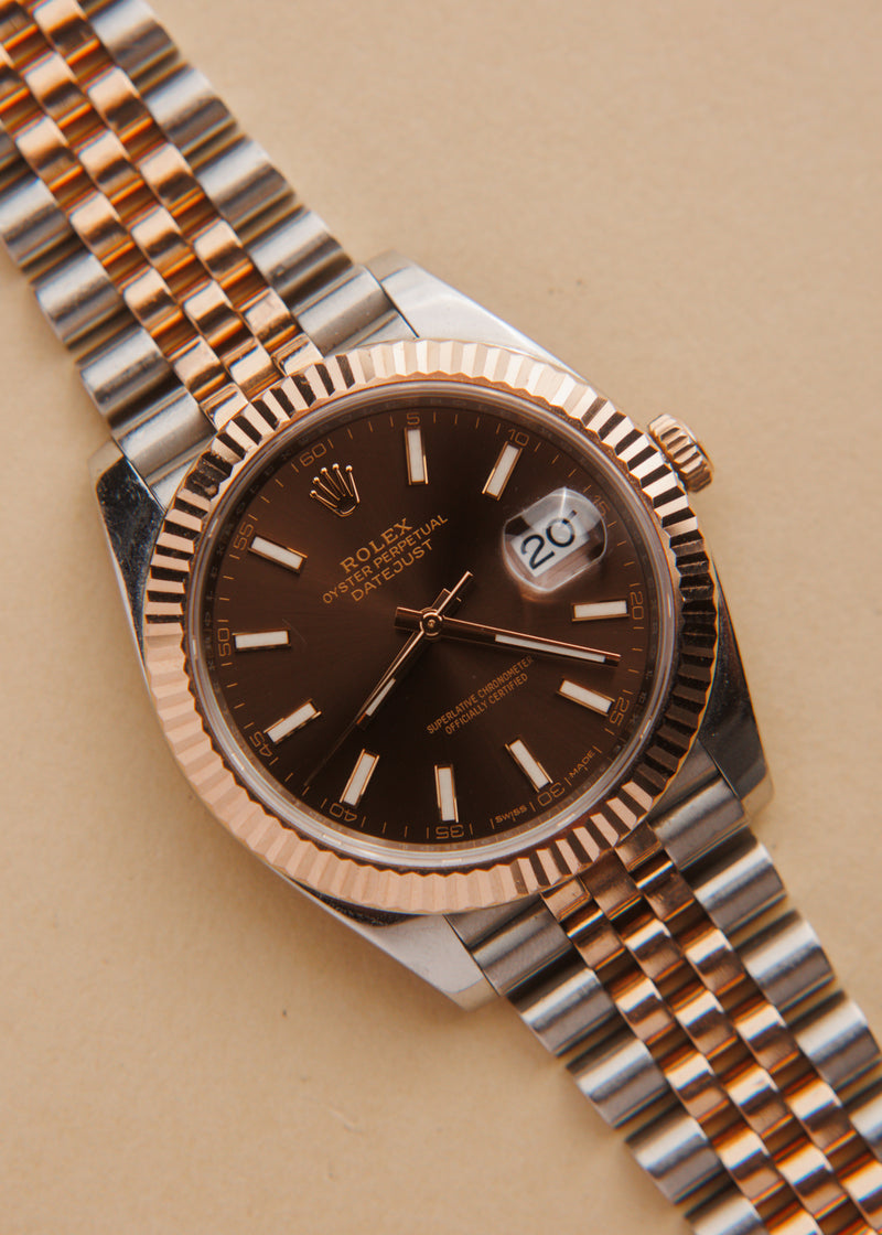 Rolex Datejust 41 126331 Rose Gold Chocolate Dial - 2018