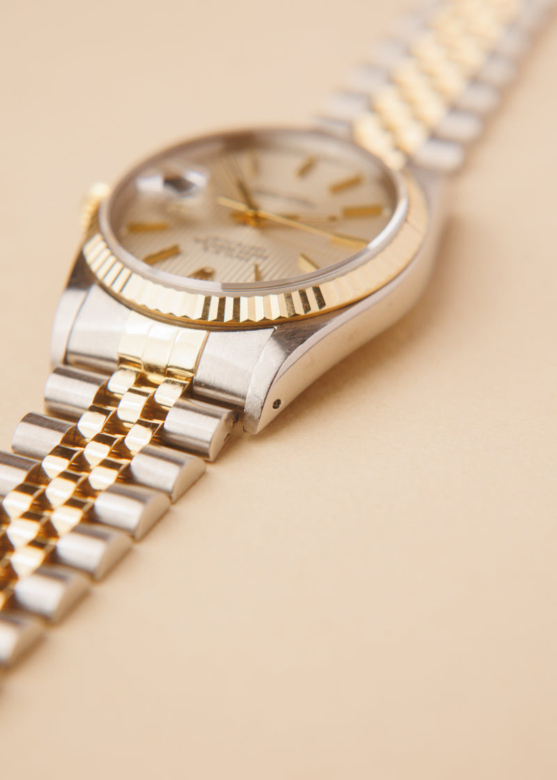 Rolex Datejust 16233 Silver Tapestry Dial - 1991