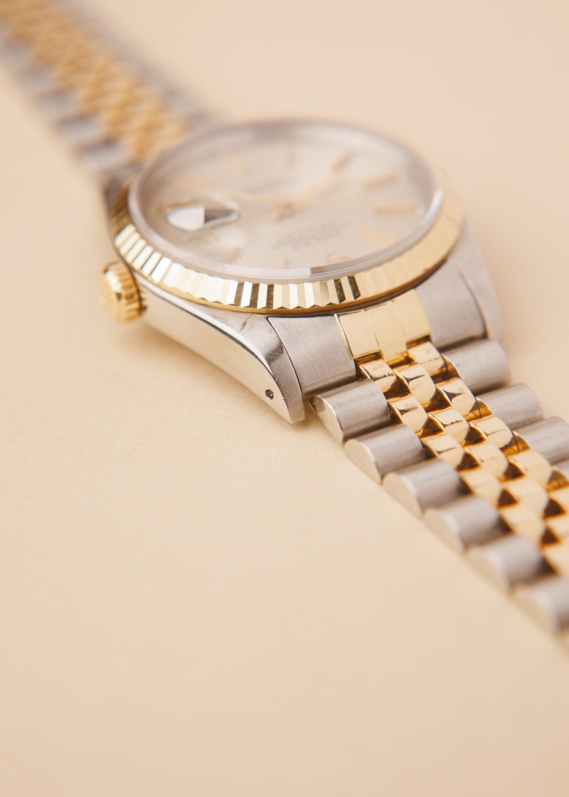Rolex Datejust 16233 Silver Tapestry Dial - 1991
