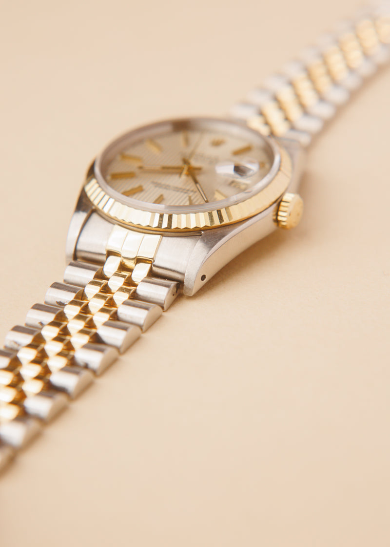 Rolex Datejust 16233 Silver Tapestry Dial - 1991