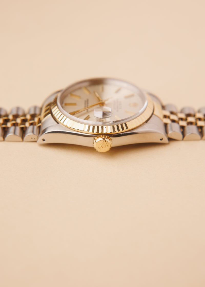 Rolex Datejust 16233 Silver Tapestry Dial - 1991