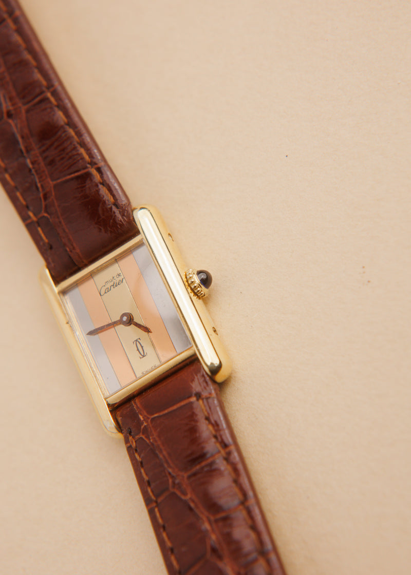 Cartier Must De Cartier Mirror Trinity Dial Manual Wind 1970s