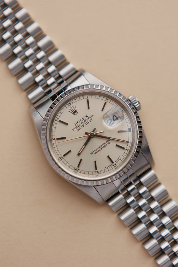 Rolex Datejust 16220 Cream Dial w/Papers - 1996