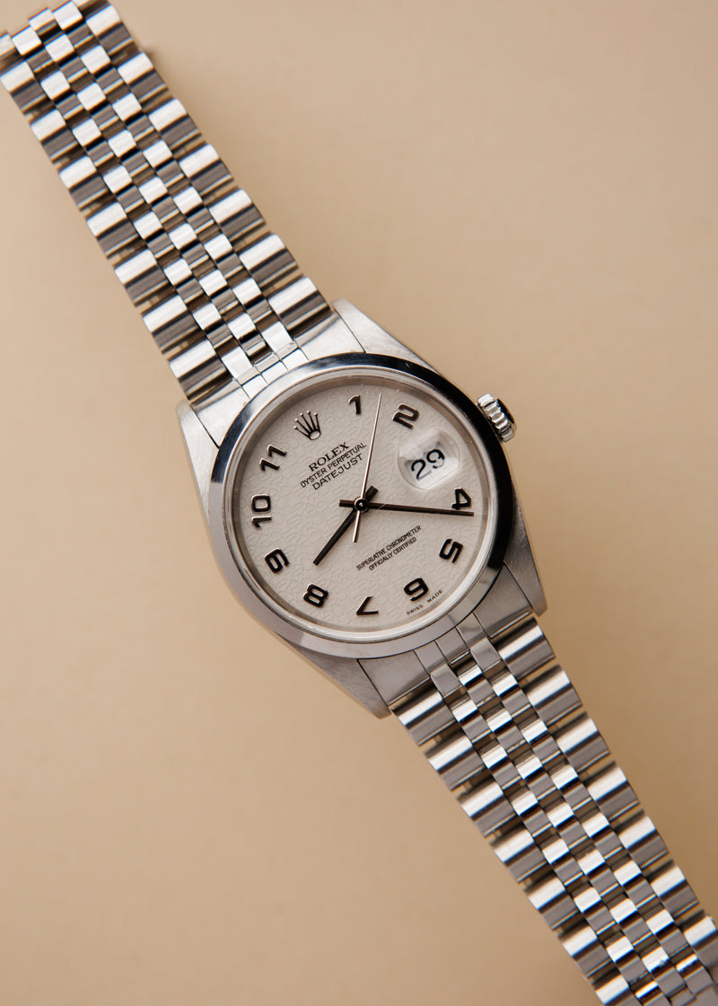 Rolex Datejust 16200 Ivory Jubilee Dial Complete Set - 2003
