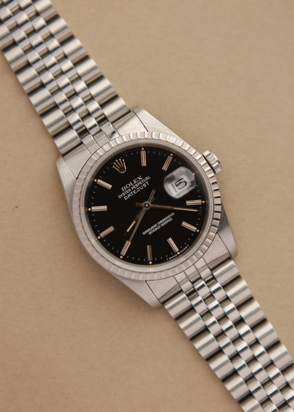 Rolex Datejust 16220 Black Radiant Dial - 1988