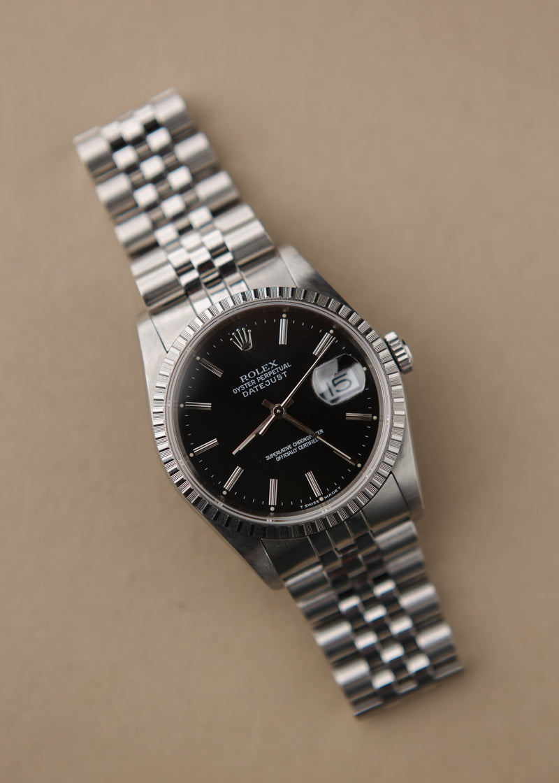 Rolex Datejust 16220 Black Radiant Dial - 1988