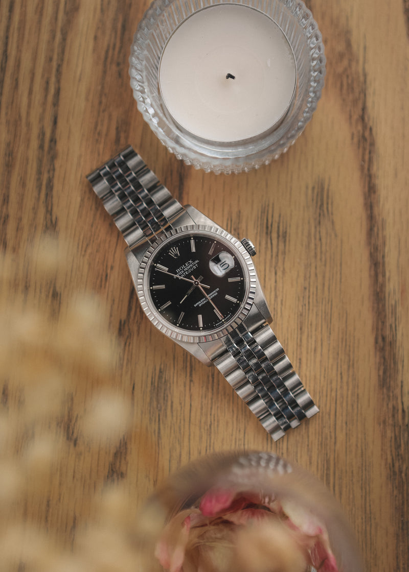 Rolex Datejust 16220 Black Radiant Dial - 1988