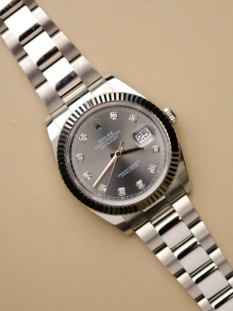 Rolex Datejust 126334 Rhodium Diamond Dial w/Box &amp; Card - 2023