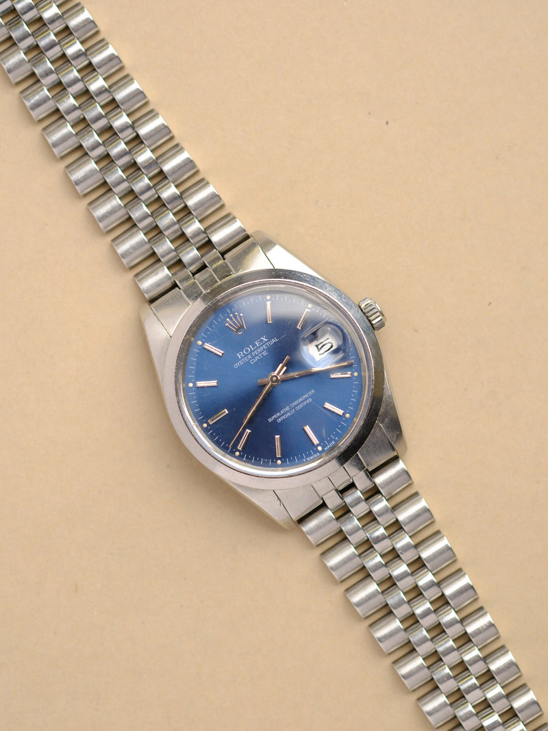 Rolex Date 15000 Blue Radiant Dial - 1987