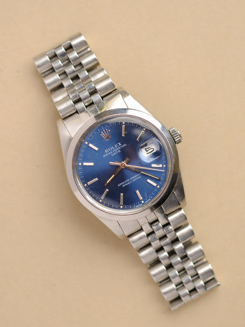 Rolex Date 15000 Blue Radiant Dial - 1987