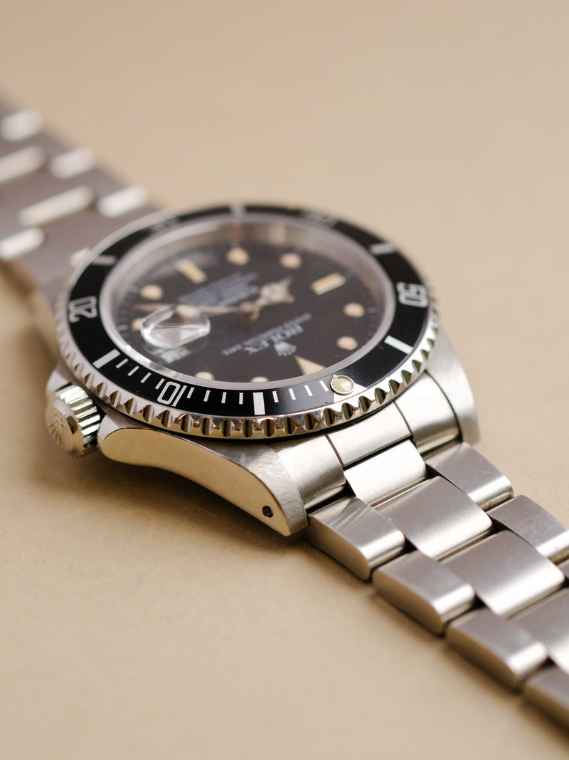 Rolex Submariner 16610 Crazed Dial w/Cream Patina - 1988