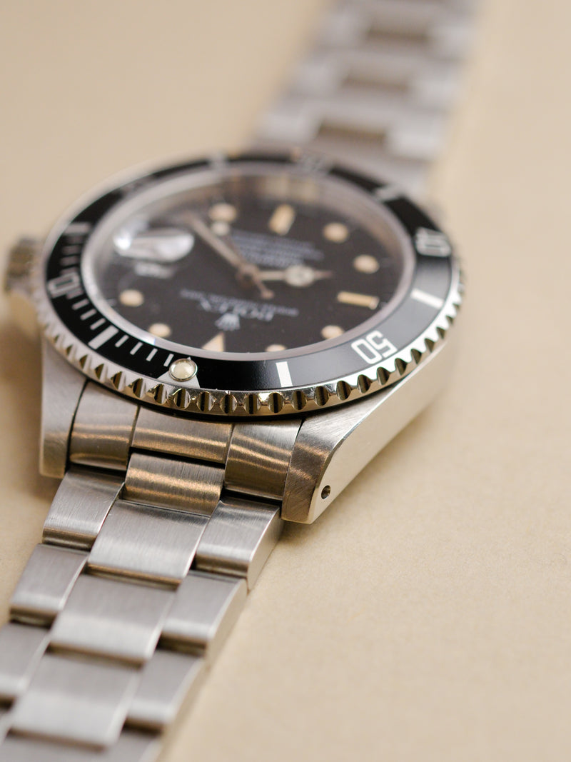 Rolex Submariner 16610 Crazed Dial w/Cream Patina - 1988