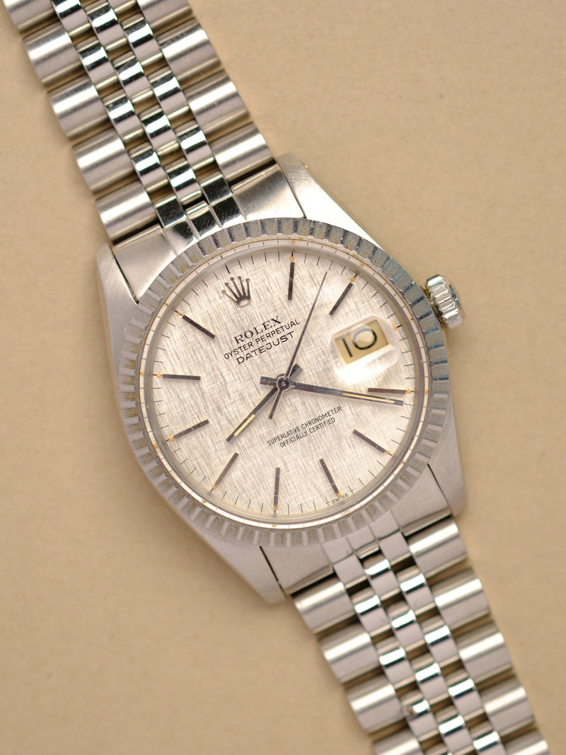 Rolex Datejust 16030 Linen Dial w/Orange Patina - 1984