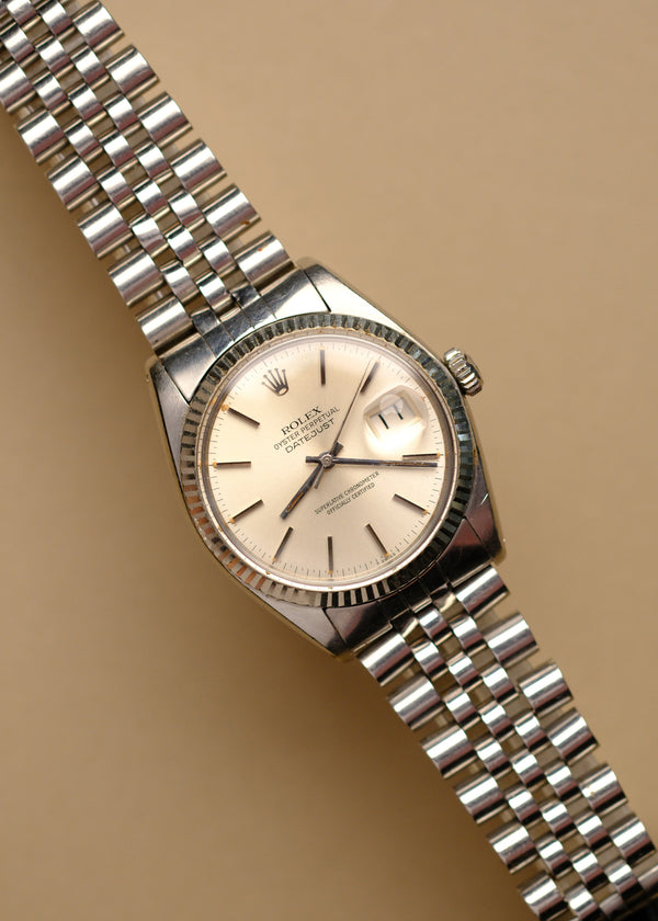 Rolex Datejust 16014 Silver Dial w/Pumpkin Patina - 1979