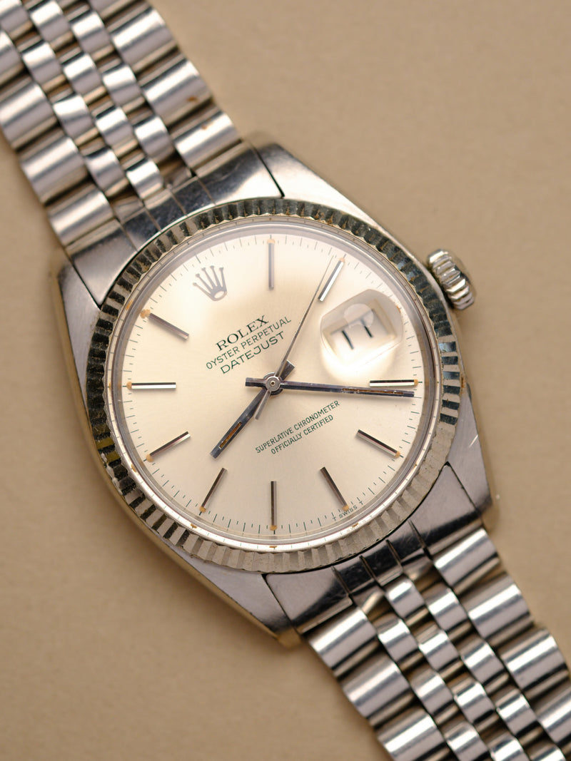 Rolex Datejust 16014 Silver Dial w/Pumpkin Patina - 1979