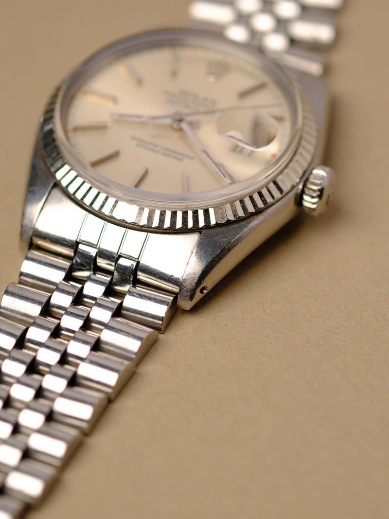 Rolex Datejust 16014 Silver Dial w/Pumpkin Patina - 1979