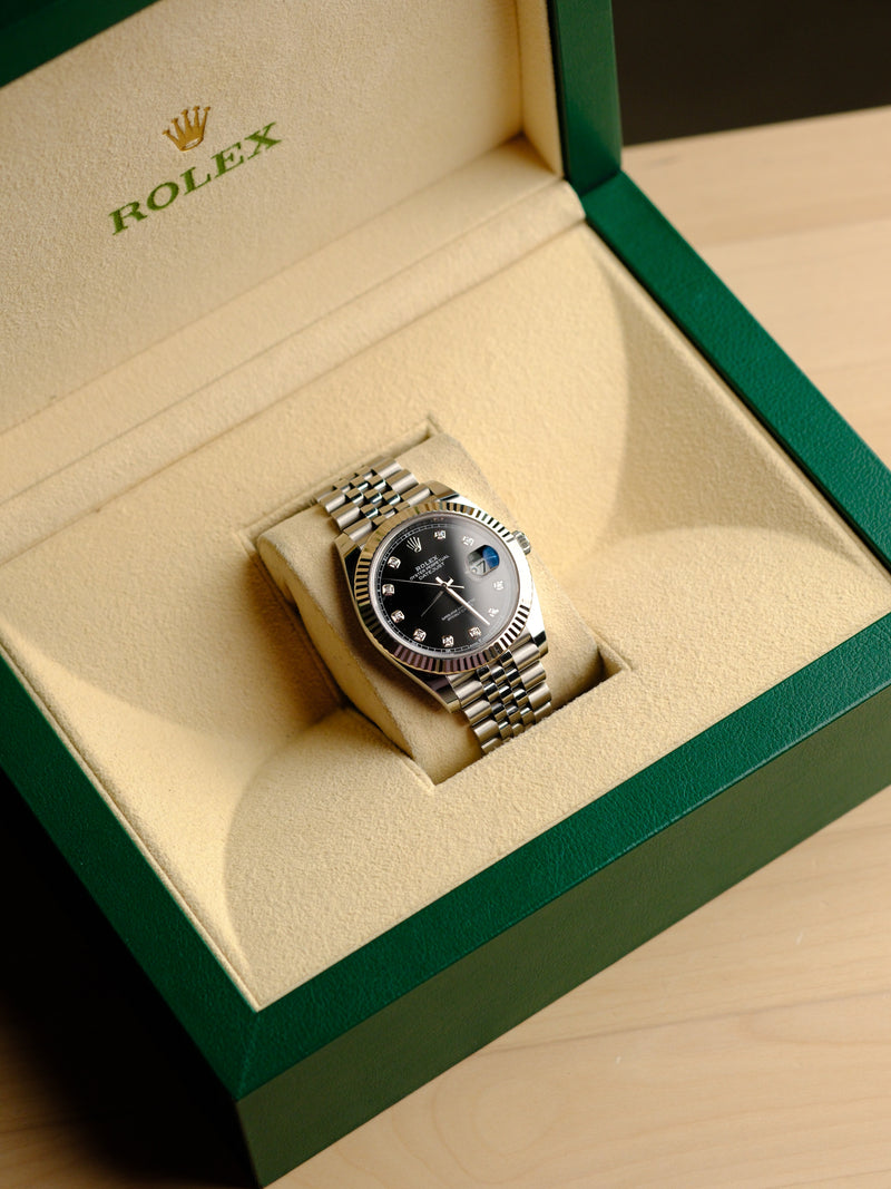 Rolex Datejust 126334 Black Diamond Dial Full Set - 2019