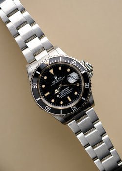 Rolex Submariner 168000 Crazed Cream Patina Dial - 1988