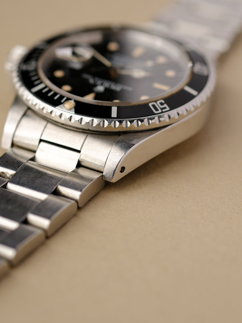 Rolex Submariner 168000 Crazed Cream Patina Dial - 1988