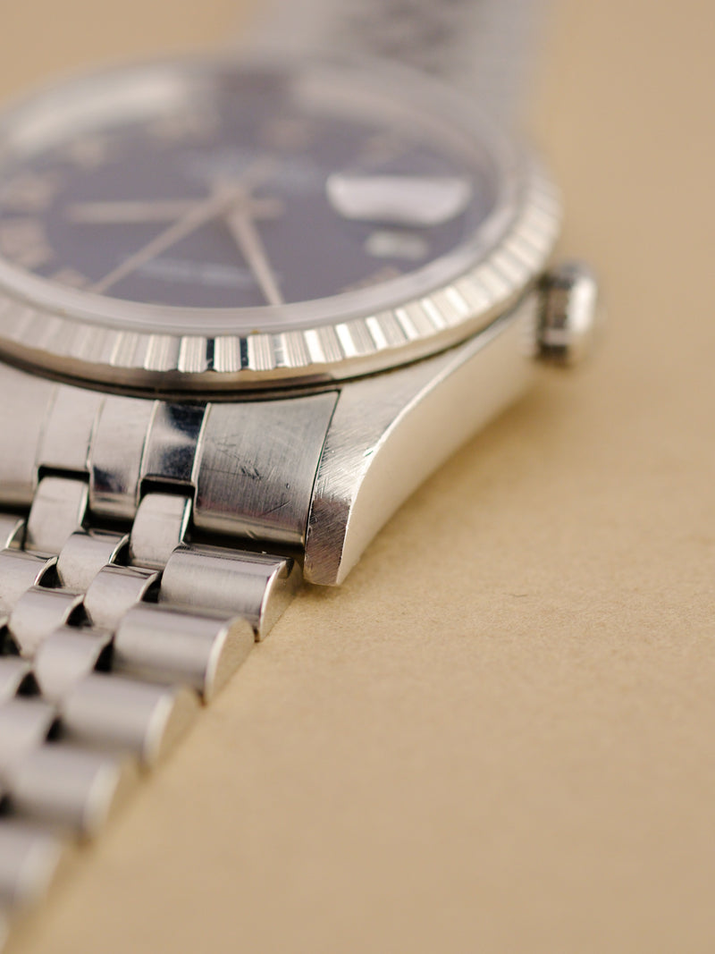 Rolex Datejust 16220 Blue Roman Dial - 1997