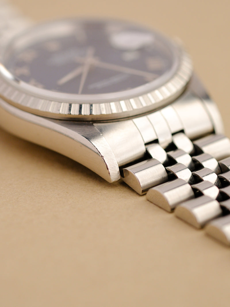 Rolex Datejust 16220 Blue Roman Dial - 1997