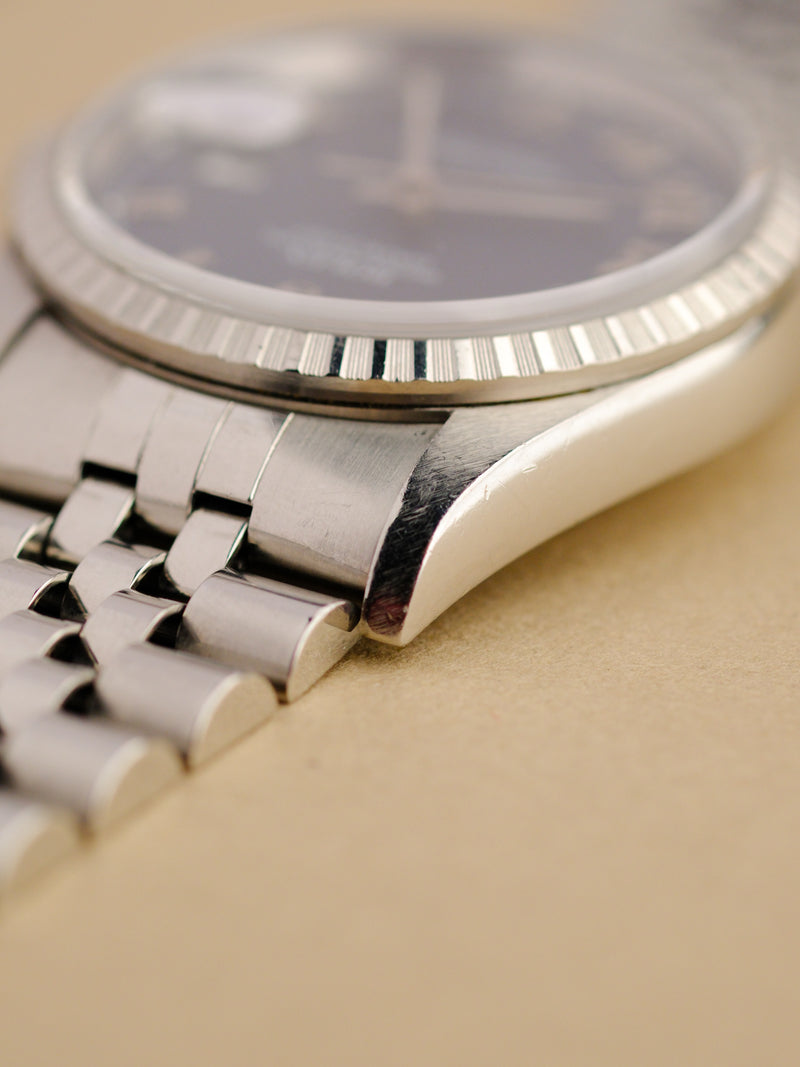 Rolex Datejust 16220 Blue Roman Dial - 1997