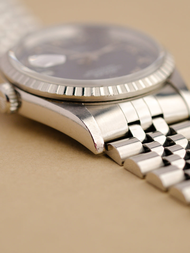 Rolex Datejust 16220 Blue Roman Dial - 1997