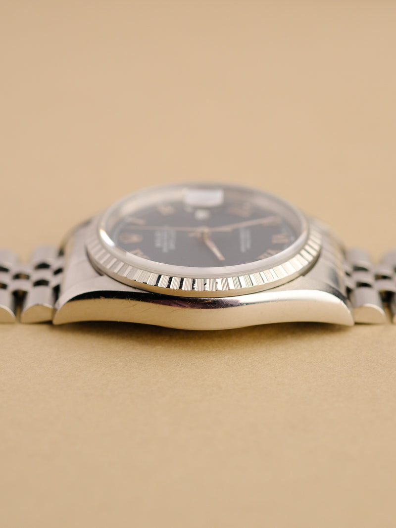 Rolex Datejust 16220 Blue Roman Dial - 1997