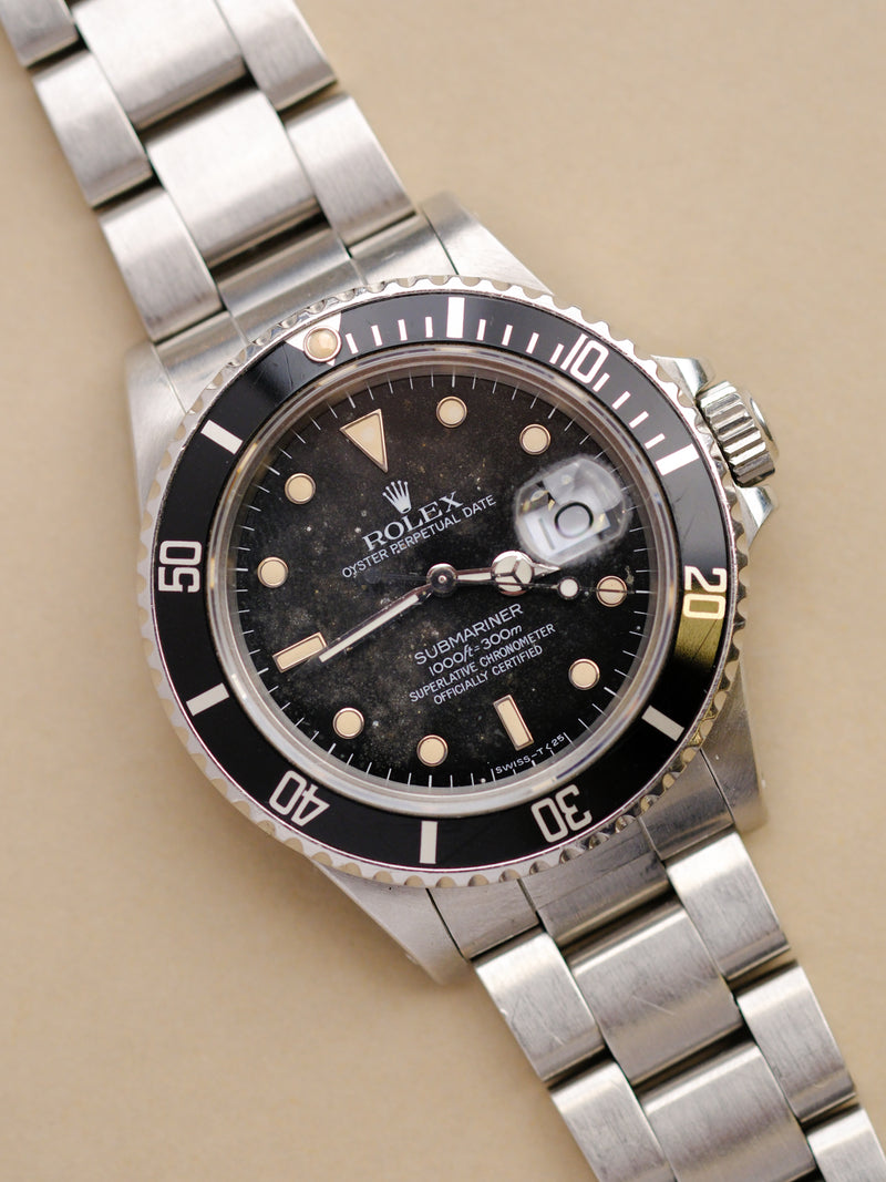 Rolex Submariner 168000 Cream Patina Dial - 1986