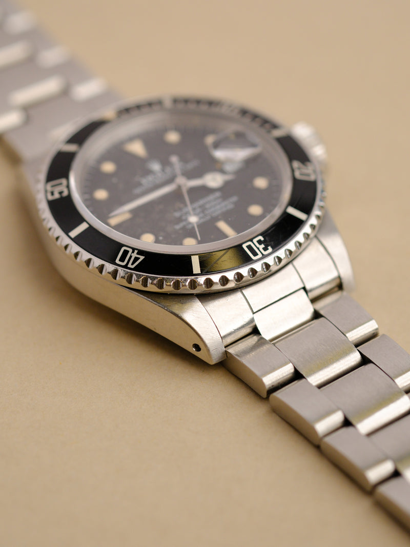 Rolex Submariner 168000 Cream Patina Dial - 1986