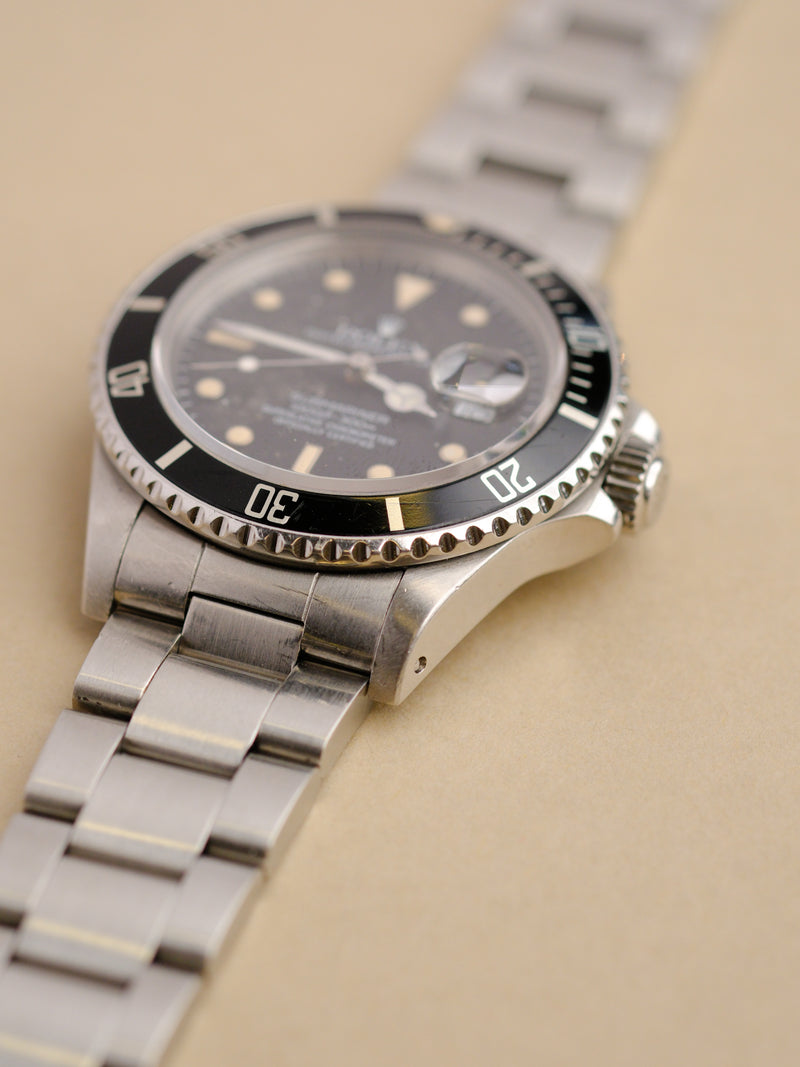 Rolex Submariner 168000 Cream Patina Dial - 1986