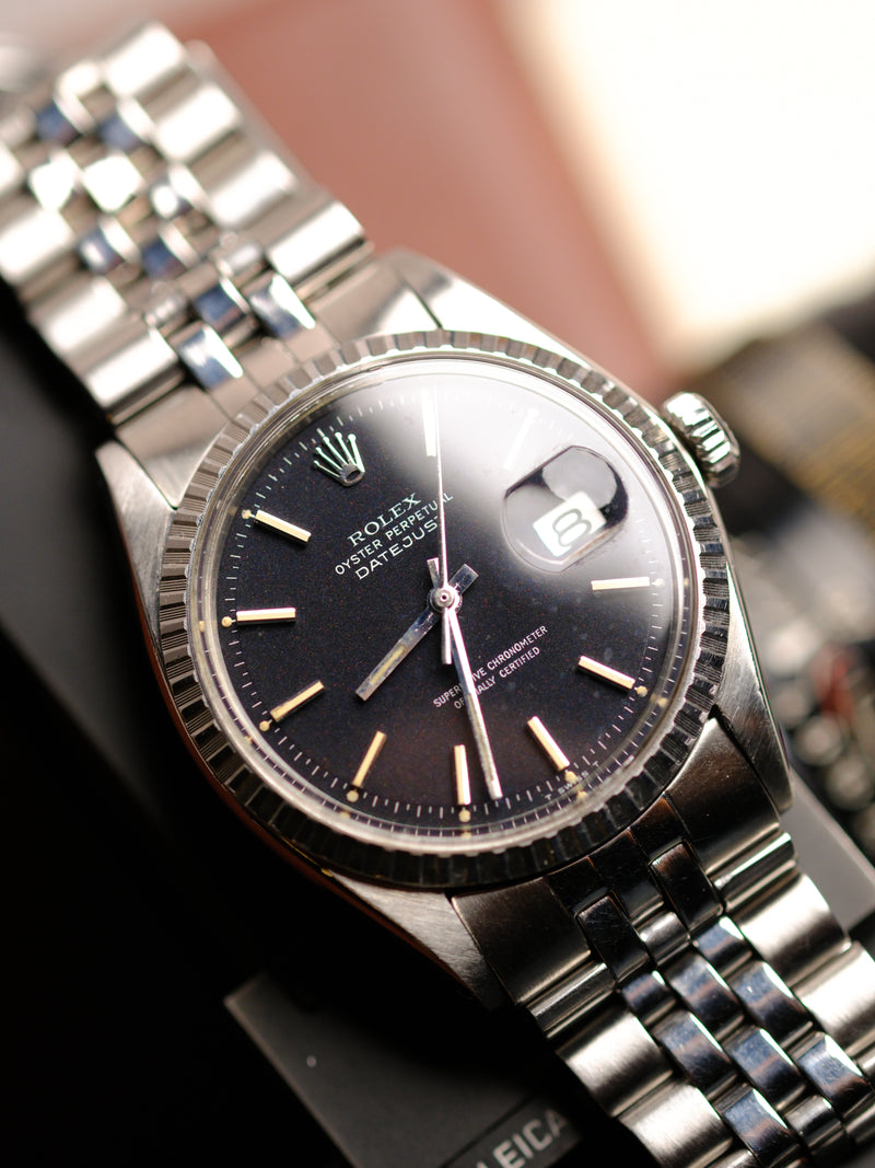 Rolex Datejust 1603 Black 'Confetti' Dial - 1970