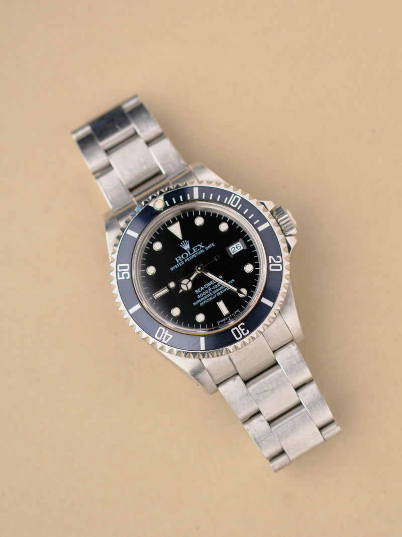 Rolex Sea Dweller 16600 Tritium w/Blue Bezel - 1993