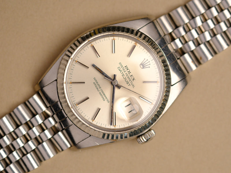 Rolex Datejust 16014 Silver Dial w/Pumpkin Patina - 1979