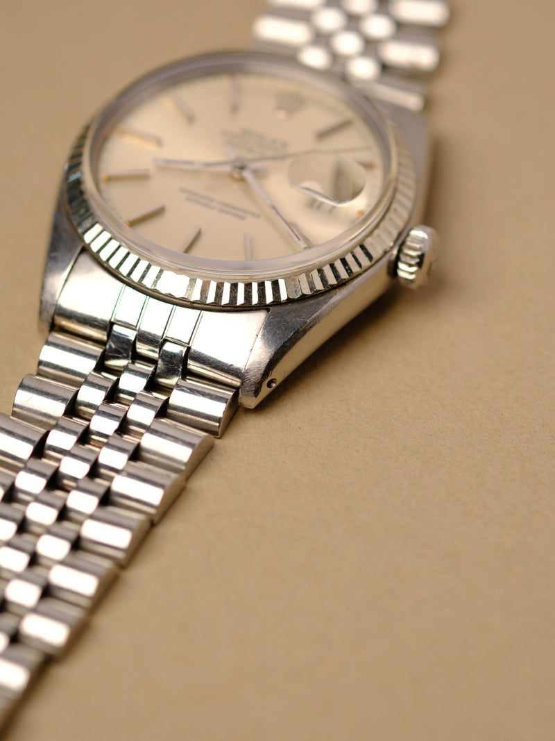 Rolex Datejust 16014 Silver Dial w/Pumpkin Patina - 1979