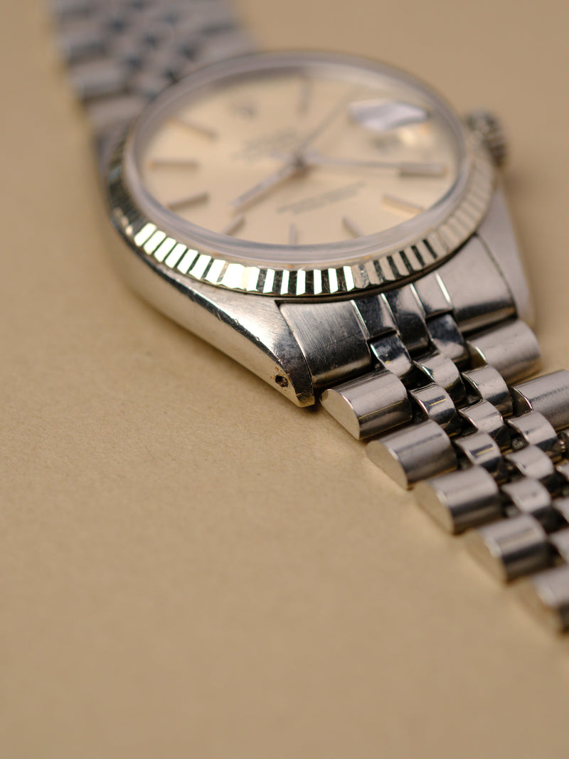 Rolex Datejust 16014 Silver Dial w/Pumpkin Patina - 1979