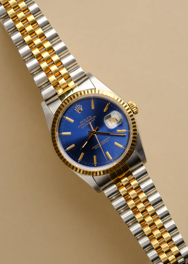 Rolex Datejust 16233 Two-Tone Blue Dial - 1989