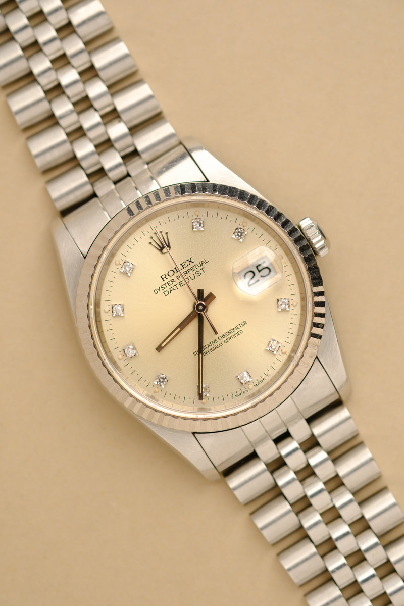 Rolex Datejust 16234 Diamond Dial - 1991