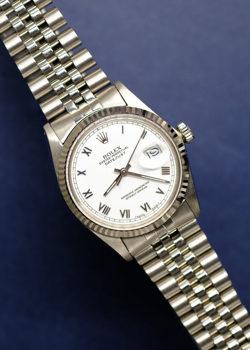 Rolex Datejust 16014 White Roman Dial - 1983