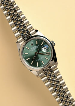 Rolex Datejust 126200 Mint Green Dial Complete - 2022