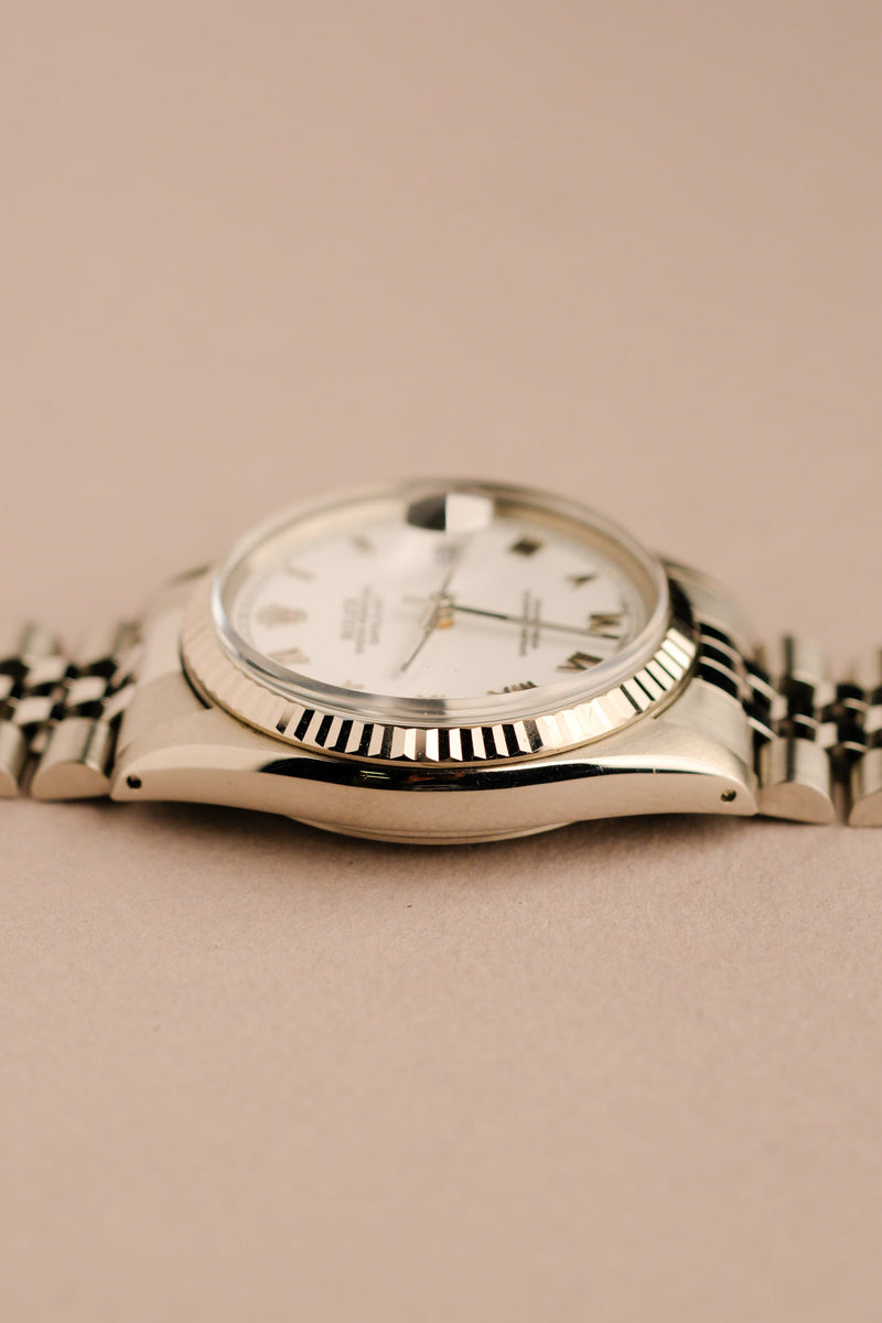 Rolex Datejust 16014 White Roman Dial - 1983