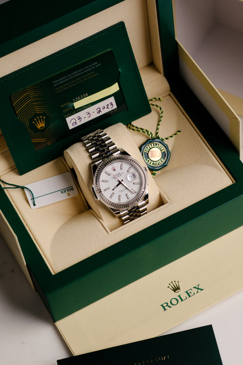 Rolex Datejust 126334 White Dial Complete - 2023