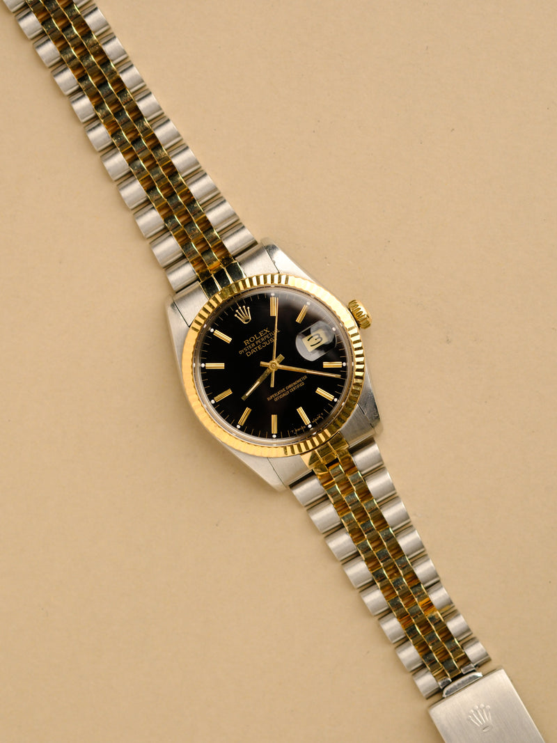 Rolex Datejust 16013 Glossy Black Dial - 1987