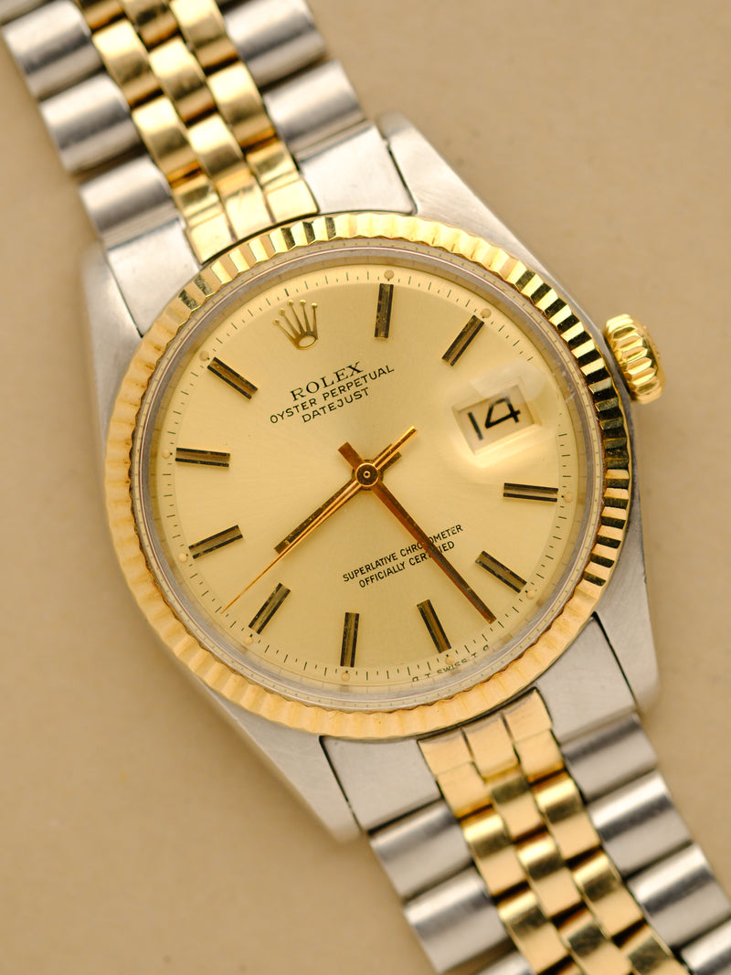 Rolex Datejust 1601 Two-Tone Sigma Dial w/Papers - 1973